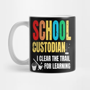 Vintage School Custodian Trail Learning Back To School Janitor Mug